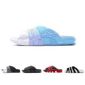 Plus Uptempos Diapositives Hommes Femmes Pantoufles Noir Blanc Bleu Rouge Pantoufle plate-forme Sandle mens designer sandales intérieur extérieur