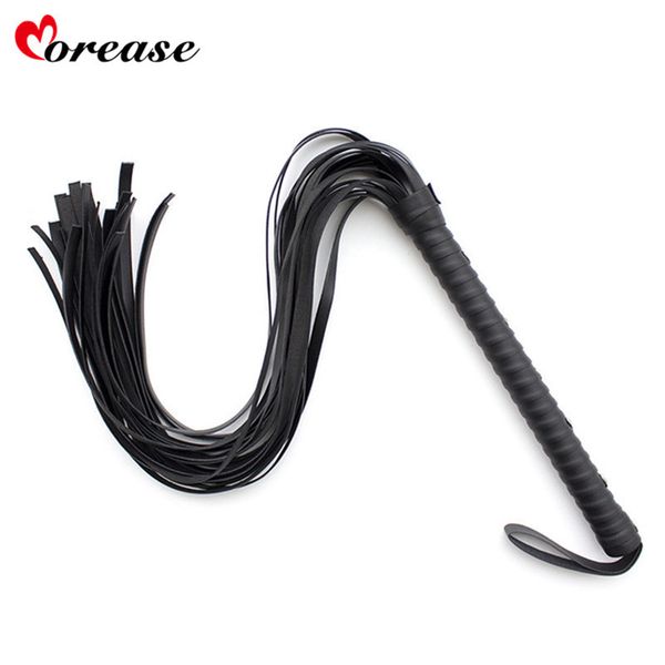 Morease 75 cm Fouet Esclave Bondage Cuir Flirt Flogger Fessée Sexy Érotique Sex Toy Adulte Jeu Fétiche BDSM Outil Produit pour Femmes Y18102405