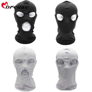 Morease Masque Noir Bouche Oeil Esclave Produit de Sexe Jouets harnais Bondage Érotique Adulte Jeu Pour Couple Hommes Femmes Fétiche BDSM Capot S924