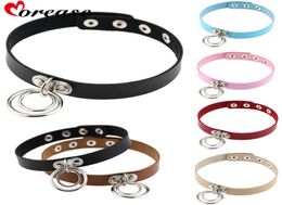 Morease Estilo Punk Collar Sexy Cuello Doble Anillo bdsm Juguetes Sexuales Para Mujeres Bondage Juegos para Adultos Para Mujeres brinquedos sexo C1811270124934466