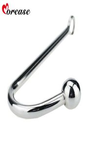 Morease Single Ball Metal Anal Hook Butt Plug Dilatateur En Acier Inoxydable Anal Prostate Masseur sex toy pour homme et femme D181115027287072