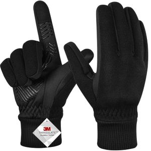 MOREOK Winterhandschoenen 3 M Thinsulate Warm Antislip Mitten Touchscreen Fietsen Fietsen Handschoen voor Rijden Skiën Hardlopen Wandelen 231227