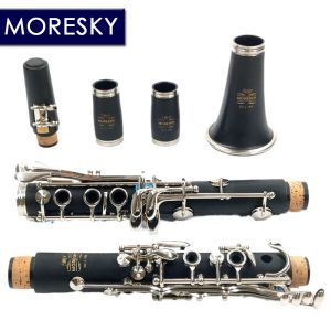 MORESKY – clarinette 17/18 touches en caoutchouc dur naturel/bakélite ABS, matériau du corps du tuyau, clarinette