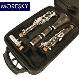 MORESKY Clarinette professionnelle en ébène/grenadille Sib plaqué argent