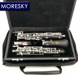 MORESKY hautbois professionnel à clé C Style semi-automatique plaqué argent Cupronickel hautbois entièrement automatique