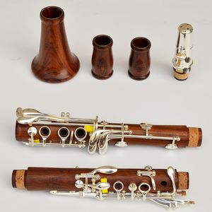 Moresky Red Wood Professional Clarinet BB Rosewood Clarinet Zilvertoetsen Solid Wood SIB Klarnet
