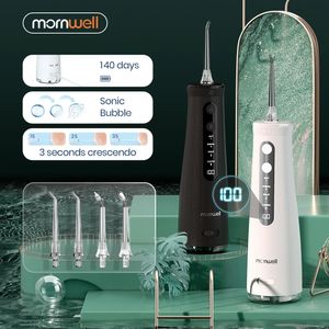 Mornwell 5032 irrigateur Oral blanchiment des dents dentaire appareil ménager sonique eau Flosser 270ML réservoir dents nettoyant Jet d'eau dentaire 240307