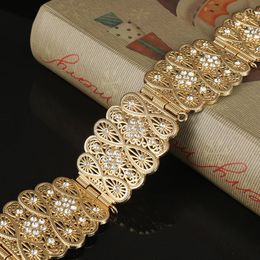 Belt marocain Holloway pour la robe de mariée pour femmes bijoux bijoux de la chaîne en métal or Gift Bridal Gift 240318