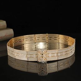 Marokkaanse kaftangordel voor dames trouwjurk metaal prachtige hof gesneden sieraden taille keten 240401