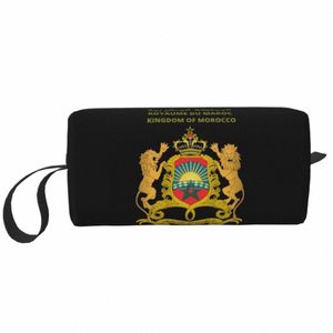 Trousse de toilette passeport marocain pour femmes Royaume du Maroc Organisateur de maquillage cosmétique Lady Sacs de rangement de beauté Kit Dopp Case Box m78n #
