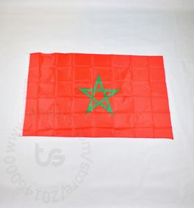 Banner du Maroc National Flag 3x5 FT90150cm suspendu le drapeau national décoration de la maison maroc