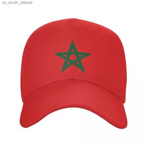 Gorra de béisbol con bandera de Marruecos, gorra de béisbol ajustable patriótica orgullosa marroquí Unisex para hombres y mujeres, sombreros para el sol al aire libre L230523