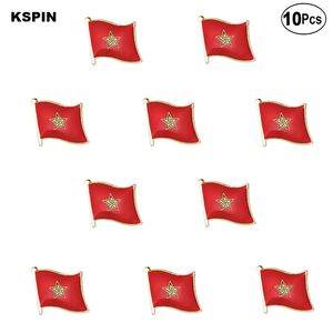Drapeau Maroc épinglette insigne drapeau Broche Pins Badges 10pcs Lot
