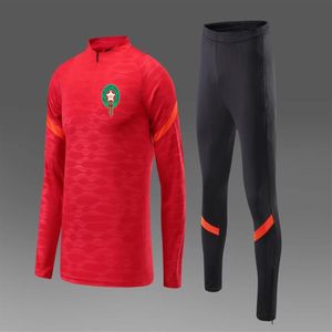 Survêtements de football pour hommes marocains, combinaison d'entraînement de course en plein air, automne et hiver, kits de football pour enfants, logo personnalisé 280y
