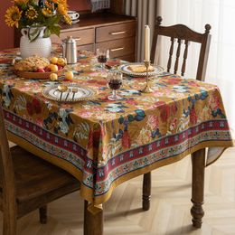 Marruecos Rectángulo Mantelete impermeable Mesa sin agua, Cubra de decoración de mesa de comedor de cocina Cubierta de mesa para la cena de picnic de fiesta 55 x 70 pulgadas