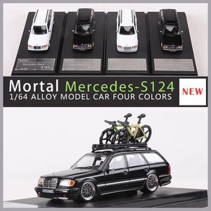 Mortal 1 64 S124 gegoten legering modelauto zilver/gouden wielen Limited edition 240131