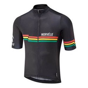 Morvelo Pro Team Heren Ademend Fietsen Korte Mouwen Jersey Road Racing Shirts Fietsen Fiets Tops Buitensporten Maillot S21042341