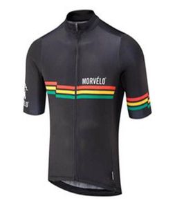 Morvelo Pro team Men039s Ademende wielershirts met korte mouwen Road Racing Shirts Rijden Fietstops Buitensporten Maillot 4163790