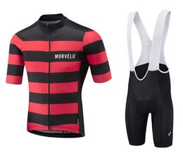Morvelo Team Cycling Jersey Set 2024 Maillot Ciclismo Road Bike Riding Clothes Motorcycle Cycling Clothing V2