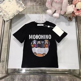 Mos designer Tees Kindermode T-shirts Jongens Meisjes Zomer Caual Brief Gedrukt Tops Baby Kind T-shirts Stijlvolle Trendy T-shirts AAAAA