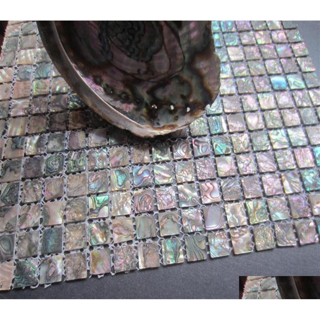 Mosaico Abulón Shell Azulejo verde Cocina Backsplash Tilesmother Of Pearl Tiles Tile284N2029221 Entrega directa Home Garden Building Sup Dhbi1