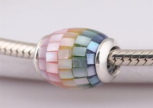 Mosaic Multi Color Charms authentique 925 Attaches en argent pour le bracelet de style bricolage 797183MPR H84861366