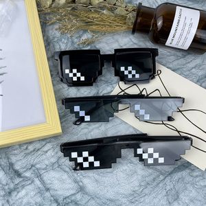 Mozaïek zonnebrillen feest grappige bril anime zonnebrillen mijn wereld pixel zonnebrillen groothandel