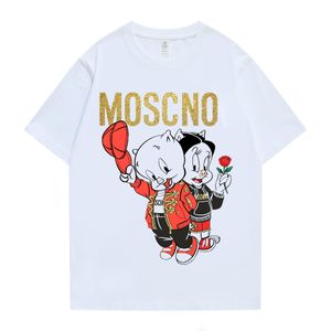 Moschiio Hommes T-shirts Femmes Designers T-shirts Mode Hommes T-shirts printemps Auumnt US Taille S-XXL