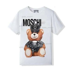 Moschin Designer nouveau T-Shirt Moschin pour femmes de qualité supérieure coton graphique surdimensionné blanc noir t-shirts amples Moschin 942