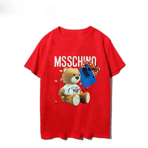 Moschinn Mens Womens Designer T shirt Printed Fashion man T-shirt Top Cotton Casual Tees Manga corta Luxury Hip Hop Streetwear Camisetas # SHOPEE152