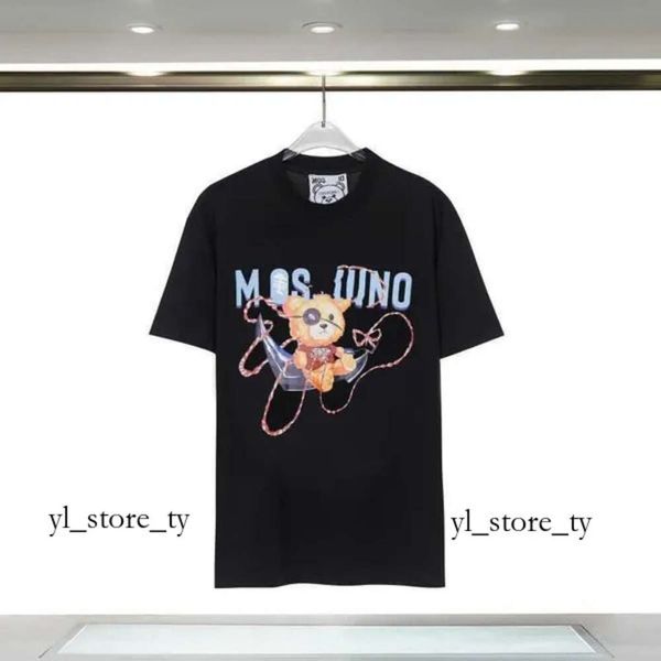 Moschino Designer T-shirt Lettre décontractée T-shirt avec monogramme Burbery T-shirt imprimé Haut à manches courtes à vendre Luxe Hommes Hip Hop Vêtements Polo Tshirt Monclair 555
