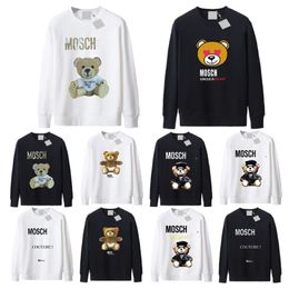 Moschino Graphic Print Hoodies Perfect Oversized Autumn Womens Designers Sweats à Capuche Pull Sport Col Rond Manches Longues Casual Sweats Lâches