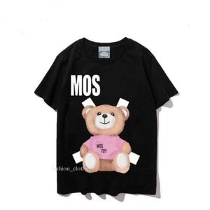 Moschino T-shirt Dames T-shirt Sunmmer Womens Heren Ontwerpers Shirts T-shirts Mode Brief Afdrukken Korte Mouw 957