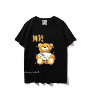 Moschino T-shirt Dames T-shirt Sunmmer Womens Heren Ontwerpers Shirts T-shirts Mode Brief Afdrukken Korte Mouw 627