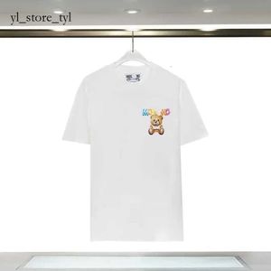 Moschino Tshirt Anime T-shirts pour hommes Moschino Lovely Women Vest Designer Womens Moschinos Woman T-shirt Marque italienne Tees Cartoon Bear Round for Top Tee 8151