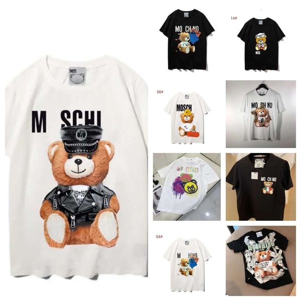 Moschino Femmes Hommes Designers T-shirts T-shirts Lettre de mode Impression à manches courtes Lady Tees Luxurys Vêtements décontractés Tops T-shirts Vêtements cb