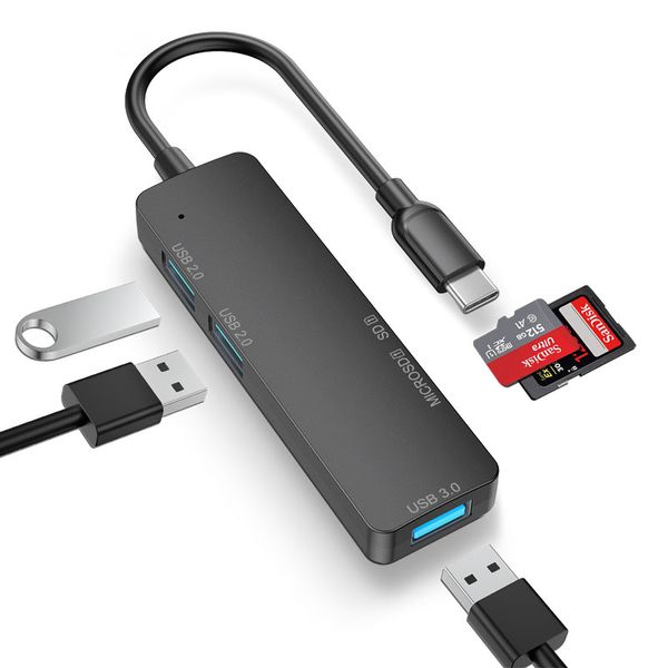 Mosible OTG USB C a TF Lector de tarjetas SD Tipo-C Lectores de memoria Adaptador de concentrador 3.0 para Samsung Xiaomi iPad Pro Macbook Pro / Air USB-C