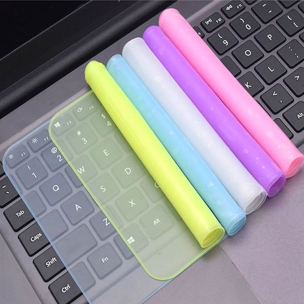 Mosible Universal Laptop Keyboard Cover Protecter Notebook Keyboard Film 12 à 17 pouces Silicone étanche à la poussière pour Macbook