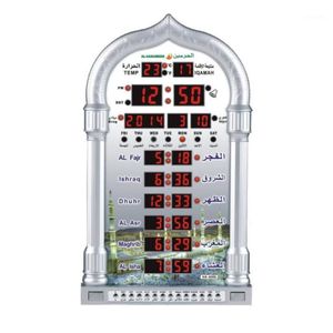 Mosquée Azan Calendrier Prière Musulmane Horloge Murale Alarme LCD Affichage numérique horloge murale Décor Décoration de La Maison Quartz Aiguille hourglass1245D