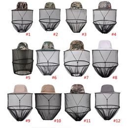 Muggenhoofdnet hoed textielzon hoed met netten buiten wandelen camping tuinieren verstelbaar u0424