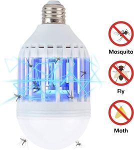 Ampoules LED 2 en 1 Mosquitoes Killer Lamp Led Electronic Insect Fly Killer Porche Lumière pour Entrée Porte Couloir Balcon