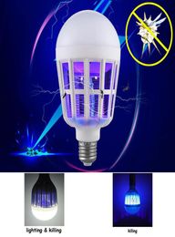 Mosquito Killer Lamp 2 Mods in 1 E27 LED-lamp Elektrische vallicht Elektronische anti-insecten Bug Wesp Pest Fly Outdoor Greenhouse3911614