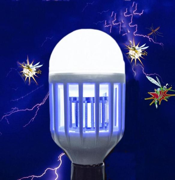 Lámpara antimosquitos E27 110V 220V 15W Bombilla LED Trampa eléctrica Luz antimosquitos Electrónica Anti insectos Lámparas nocturnas LED 3479336