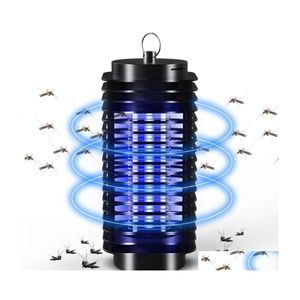 Lampes anti-moustiques 110V / 220V Portable électrique LED répulsif lumière mouche nuit Uv ue prise américaine livraison directe lumières éclairage extérieur Dhe47