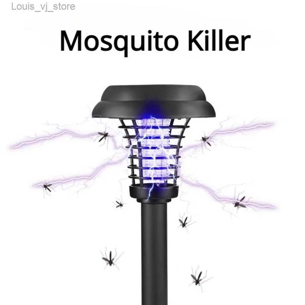 Mosquito Killer Lamps Bug Zapper extérieur imperméable Solar Fly Catcher Garden Well Path Backyard Landscape Fixation Device YQ240417