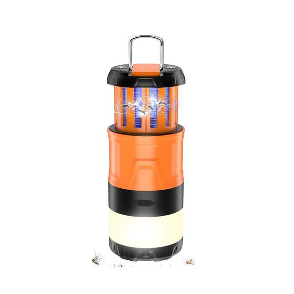 Lámparas para matar mosquitos Cam Lantern 3 en 1 Bug Zapper eléctrico Linterna LED Linterna recargable para mosquitos Luces de entrega de gotas ideales Ligh Dhuaw