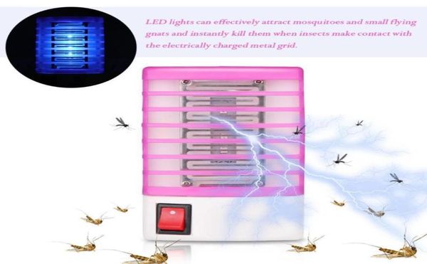 Lámparas antimosquitos Enchufe LED Trampa eléctrica para mosquitos e insectos Killer Zapper Lámpara nocturna Luces iluminación EE. UU. Más baja 13753948