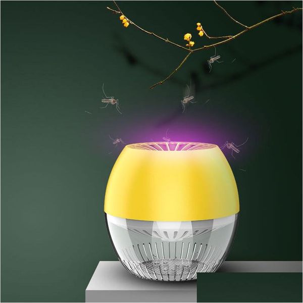 Lampes anti-moustiques Mosquito Killer Raquette Insecte Eletronico Lampe Piège Volant Bug Zapper Lumière Répulsif Drop Livraison Lumières Lighti Dhjn4