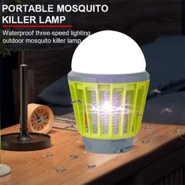 Mugmito Killer Lampen Mugmieten lamp buiten/binnen bedwantse mug eliminator draagbare elektronische waterdichte 4-lichtmodus muggen eliminator trap yq240417