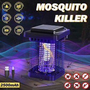 Mosquito Killer Lamps Outdoor Solar Mosquito Killing Lampe Outdoor 2500mAh Catcher à mouche Mosquito Mosquito Killing Night Light YQ240417
